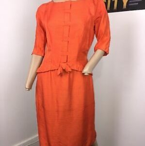 Vintage Suzy Perette orange dress